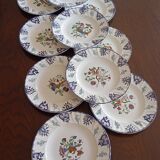 Flat plates "Vieux Rouen" Longwy