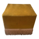 Velvet pouffe