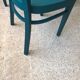Serie de 4 chaises bistrot bleu canard