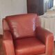 Genuine leather club chairs by Nicoletti, like new.