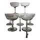 Set de 7 coupes à champagne en verre soufflé