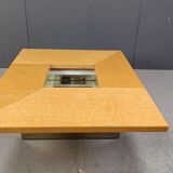 Vintage ash wood coffee table by Paul Michel, 1970s