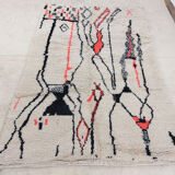Handmade moroccan berber carpet 232 x 145 cm