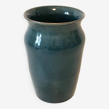 Blue ceramic vase