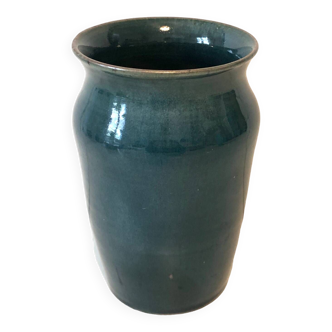 Vase en céramique bleue