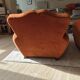 Set of 2 moustache club armchairs in velvet