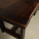 Jean Batenburg dark stained oak dining table for MI, Belgium, circa 1969