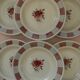 6 deep plates in earthenware from saint amand. scottish model.