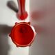 Pair vase soliflore orange glass Murano