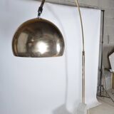 Lampadaire arc, pieds en marbre.