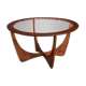 Mid-century modern teak and glass coffee table by Victor Wilkins for G-Plan, 1960s