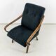 Black armchair by Jaroslav Šmídek for TON, Czechoslovakia, 1960's