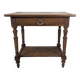 Napoleon III style writing table in oak, turned legs