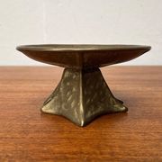 Bougeoir brutaliste en bronze du milieu du siècle, années 1960