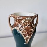 Art Nouveau style slip vase signed Gustave de Bruyn - 1920s