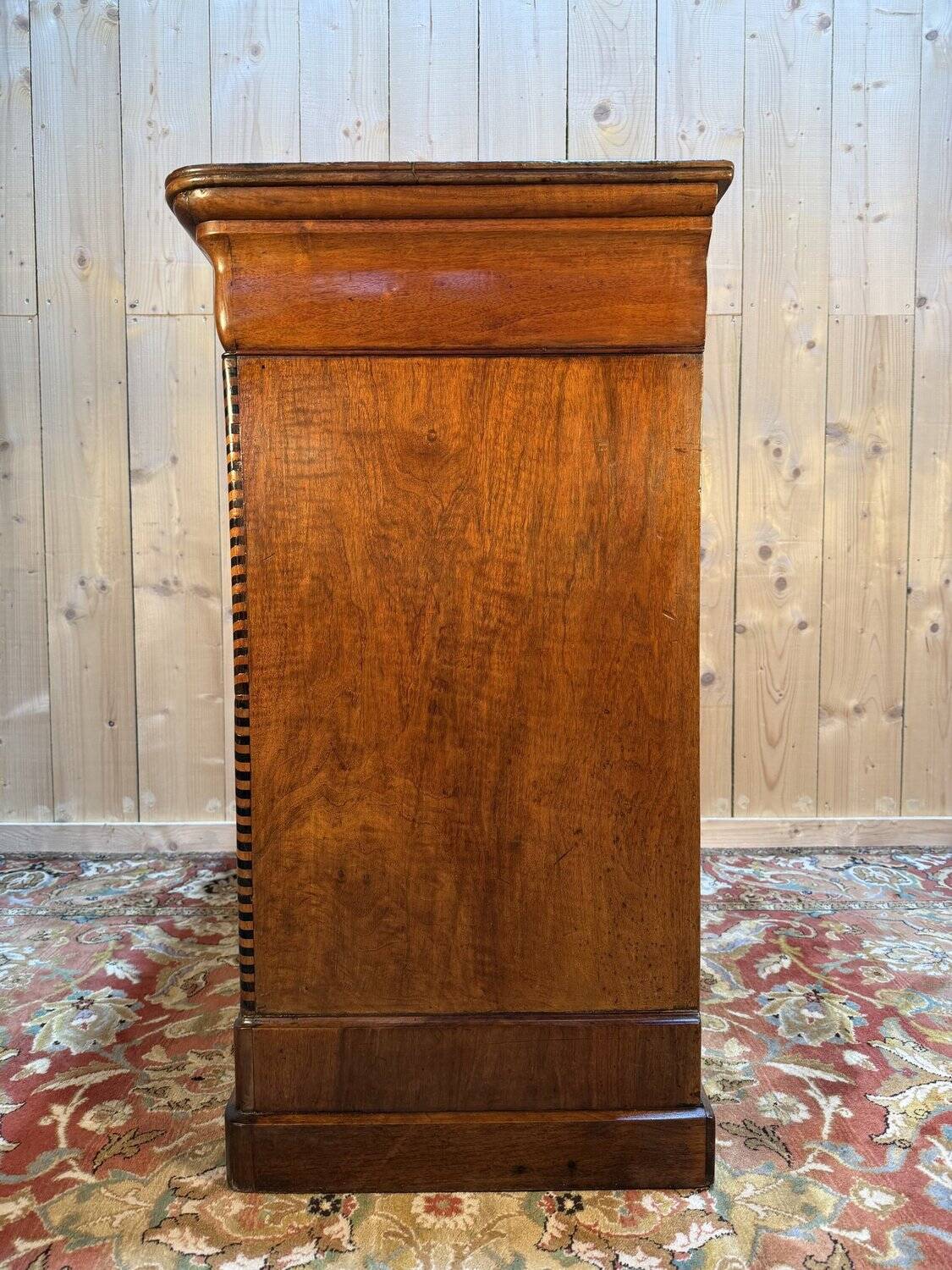 Walnut shop counter from the Louis Philippe period.