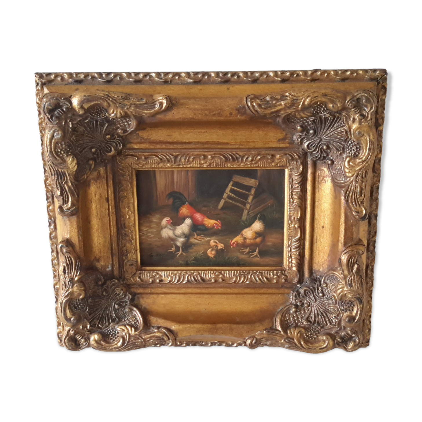 Oil on panel late 18th early 19th