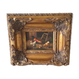 Oil on panel late 18th early 19th