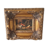 Oil on panel late 18th early 19th