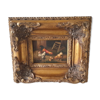 Oil on panel late 18th early 19th