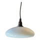 Vintage upcycled light blue opaline pendant light