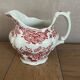 Charmant Pot à Lait Rouge Grenat – Ridgeway Staffordshire England Wind