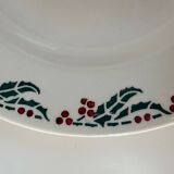 Set of 6 deep plates - Holly Model - HB&M Earthenware - 1900