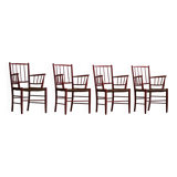 Bjørn Wiinblad, set of 4 chairs, Nässjö Stolefabrik, Mid-Century Scandinavian, 1950s