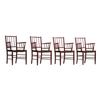 Bjørn Wiinblad, set of 4 chairs, Nässjö Stolefabrik, Mid-Century Scandinavian, 1950s