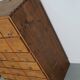Vintage German pine & oak apothecary cabinet, 1950s