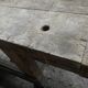 Old oak carpenter's workbench