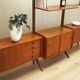 Teak system bookcase, Norwegian design, 1960s, production: Blindheim Mobelf