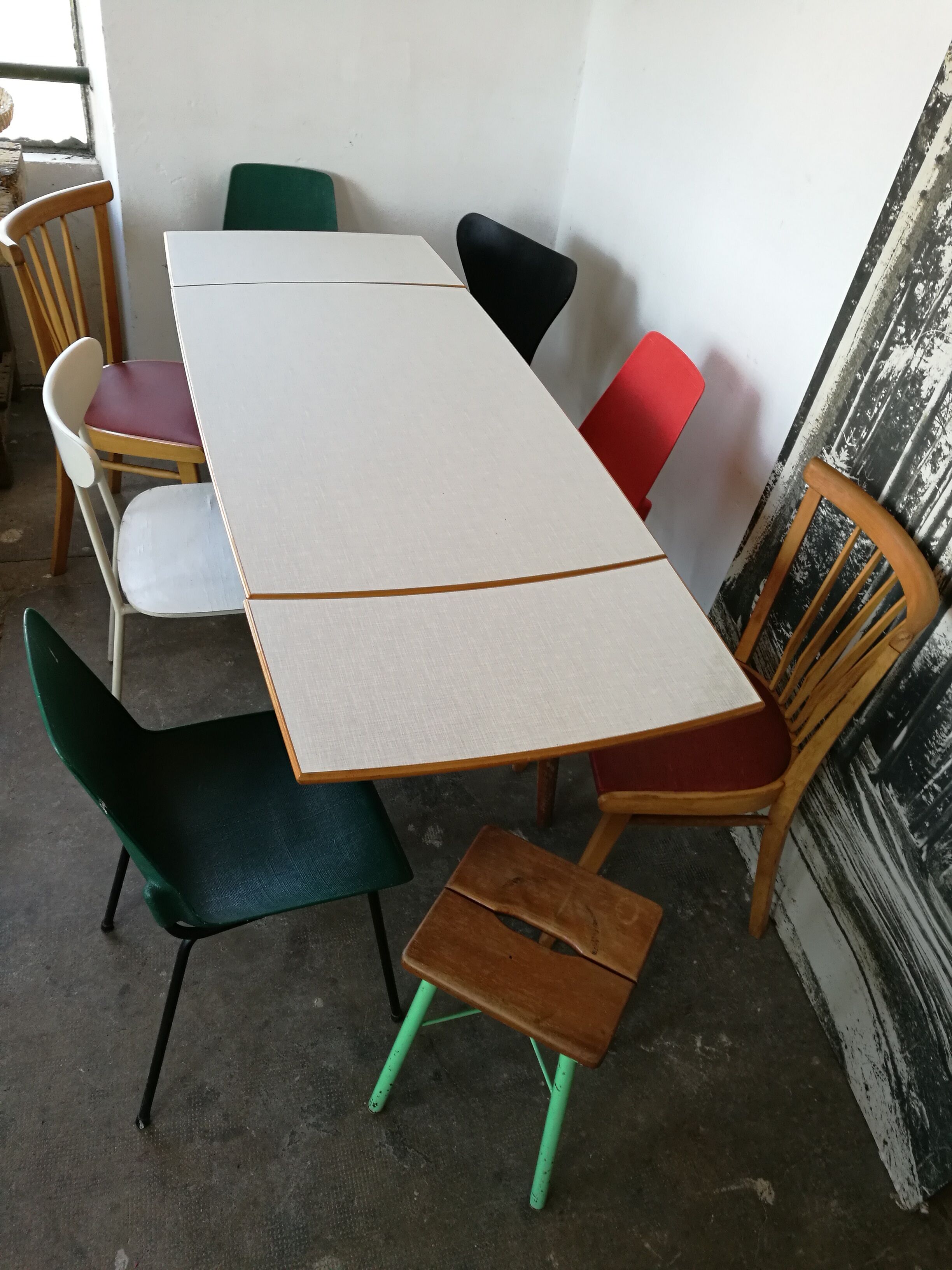 Vintage table foot compass, with extensions