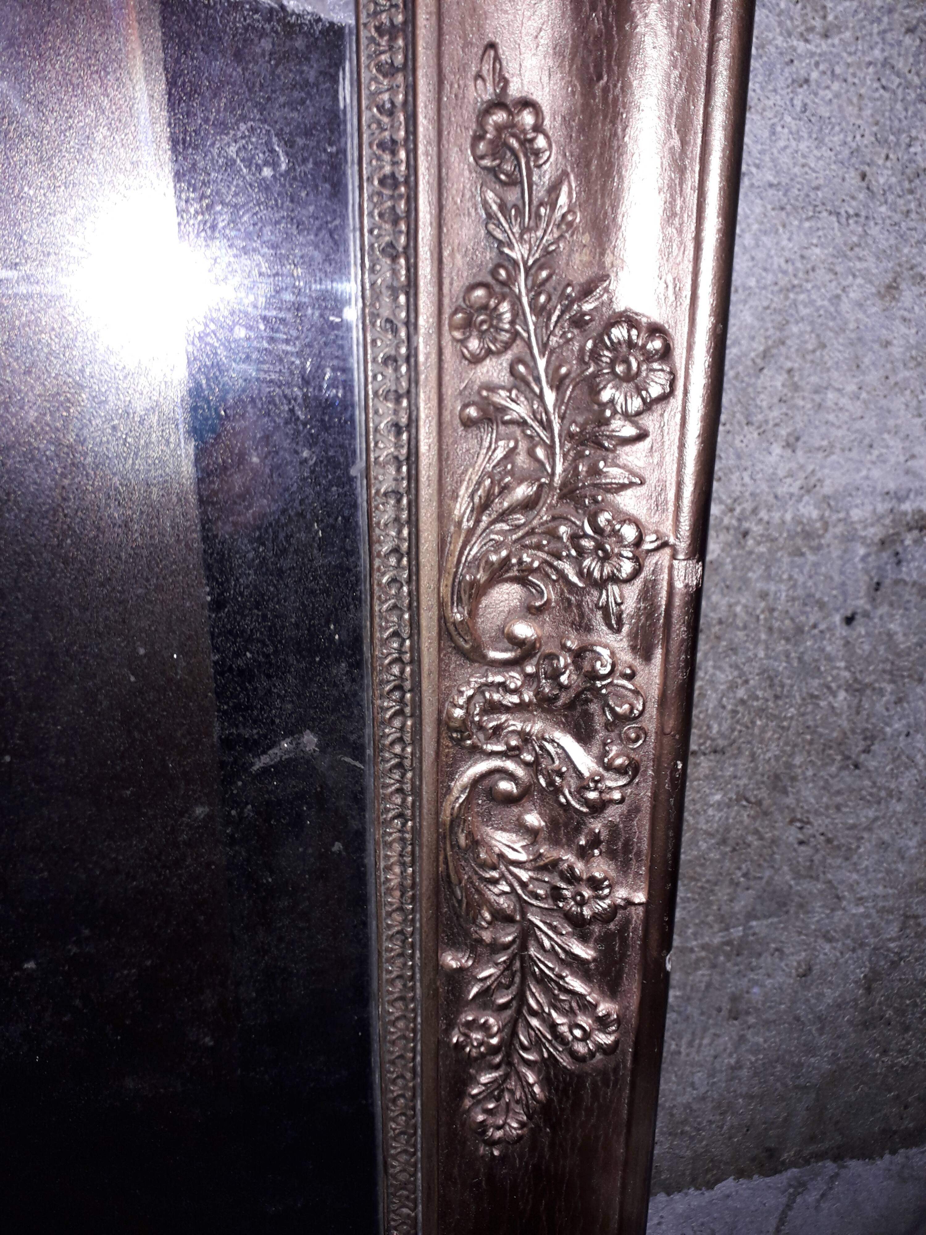 Golden mirror from period restoration