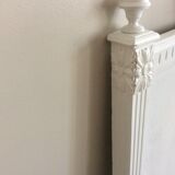 Painted wooden old bedhead