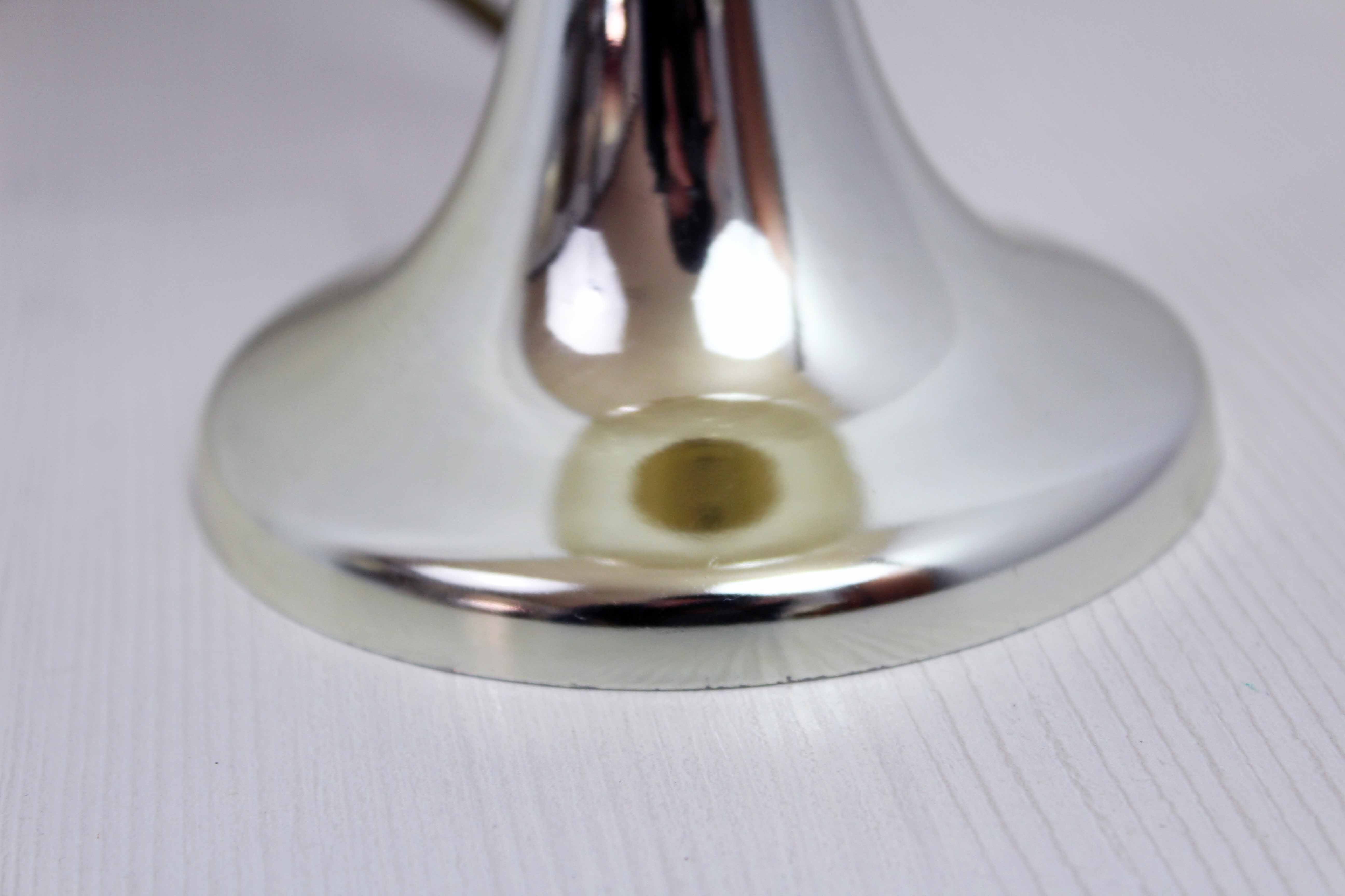 Lampe de table pied tulipe et verre craquelé doré
