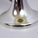 Lampe de table pied tulipe et verre craquelé doré