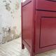 Red lacquered enfilade 1970 160cm