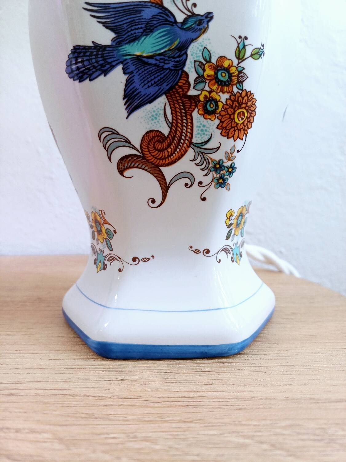 Paire de lampes de table en porcelaine Véritable Revol France