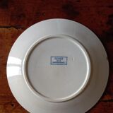 6 flat plates Sarreguemines Utzschneider & Cie model Royat