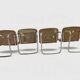 Série de 4 chaises cantilever – Années 80