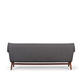 Danish Reupholstered Stylish Grey  3-seater by Johannes Andersen, 1960s
