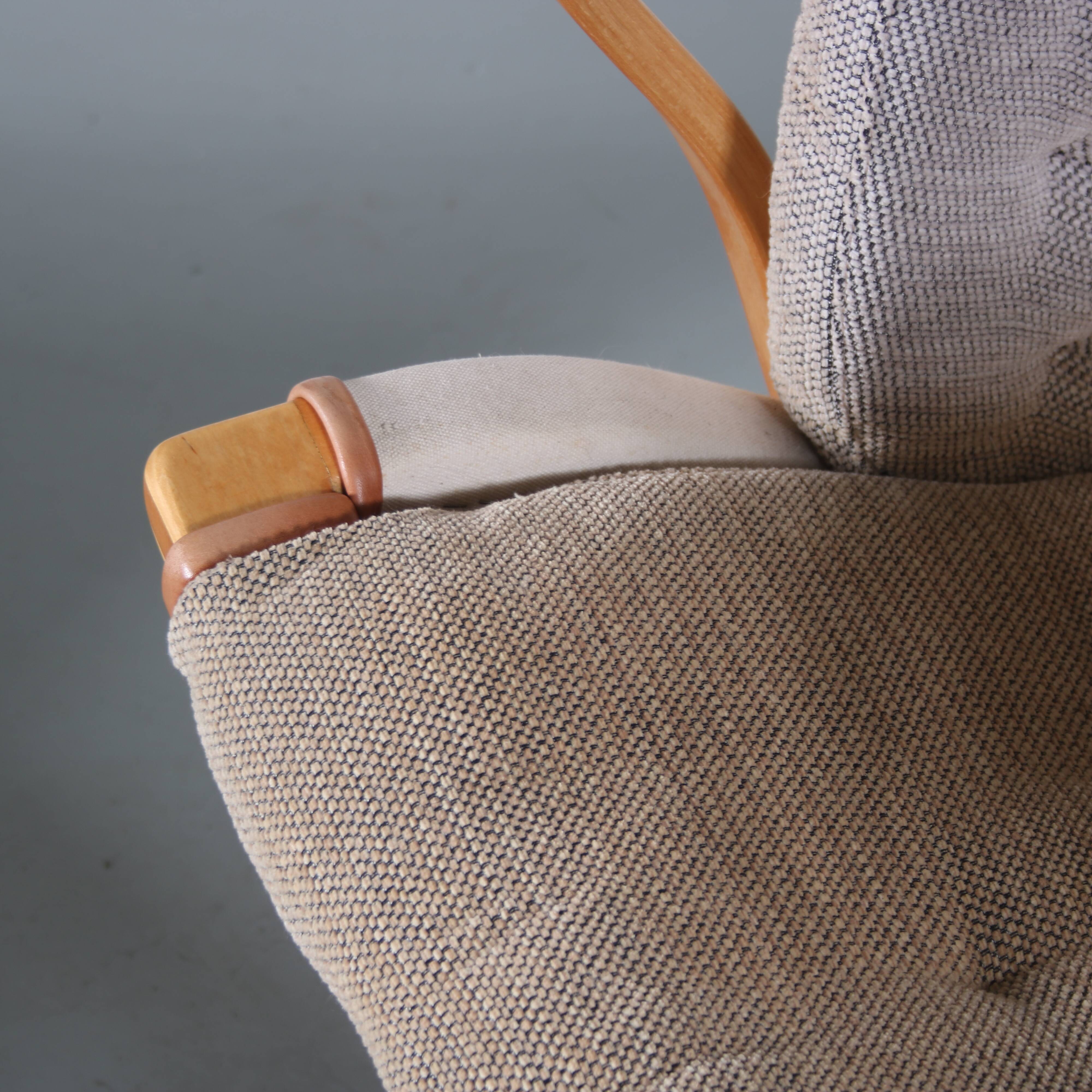 1960s “Pernilla” Chair + ottoman by Bruno Mathsson for DUX, Sweden