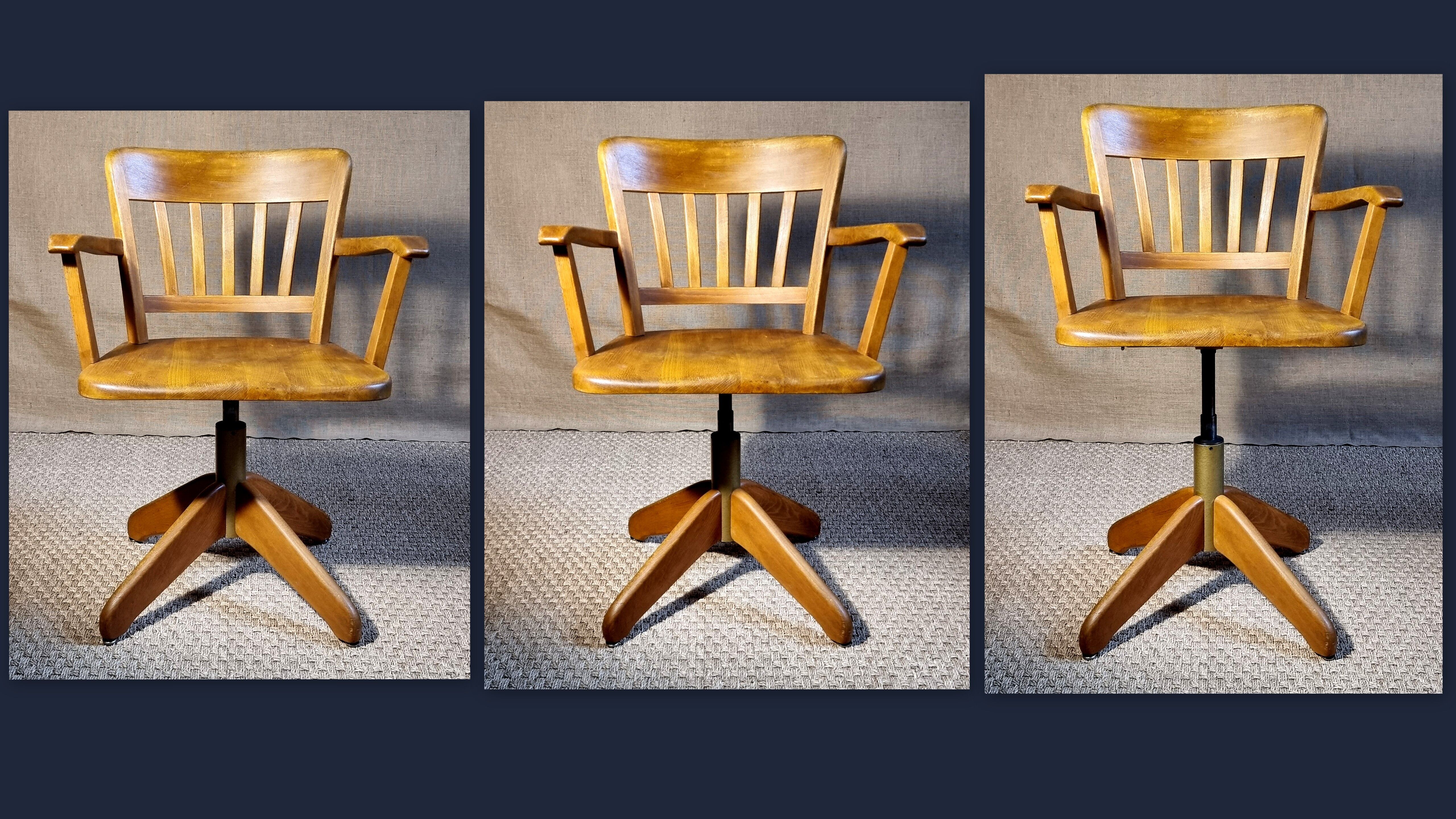 Federdreh rotating office chair by Stoll Giroflex 1963