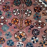 Handmade vintage Persian Shiraz rug 149cm x 208cm, 1940s