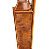 Four-tier rattan shelf