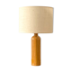 Lampe grès et toile de jute