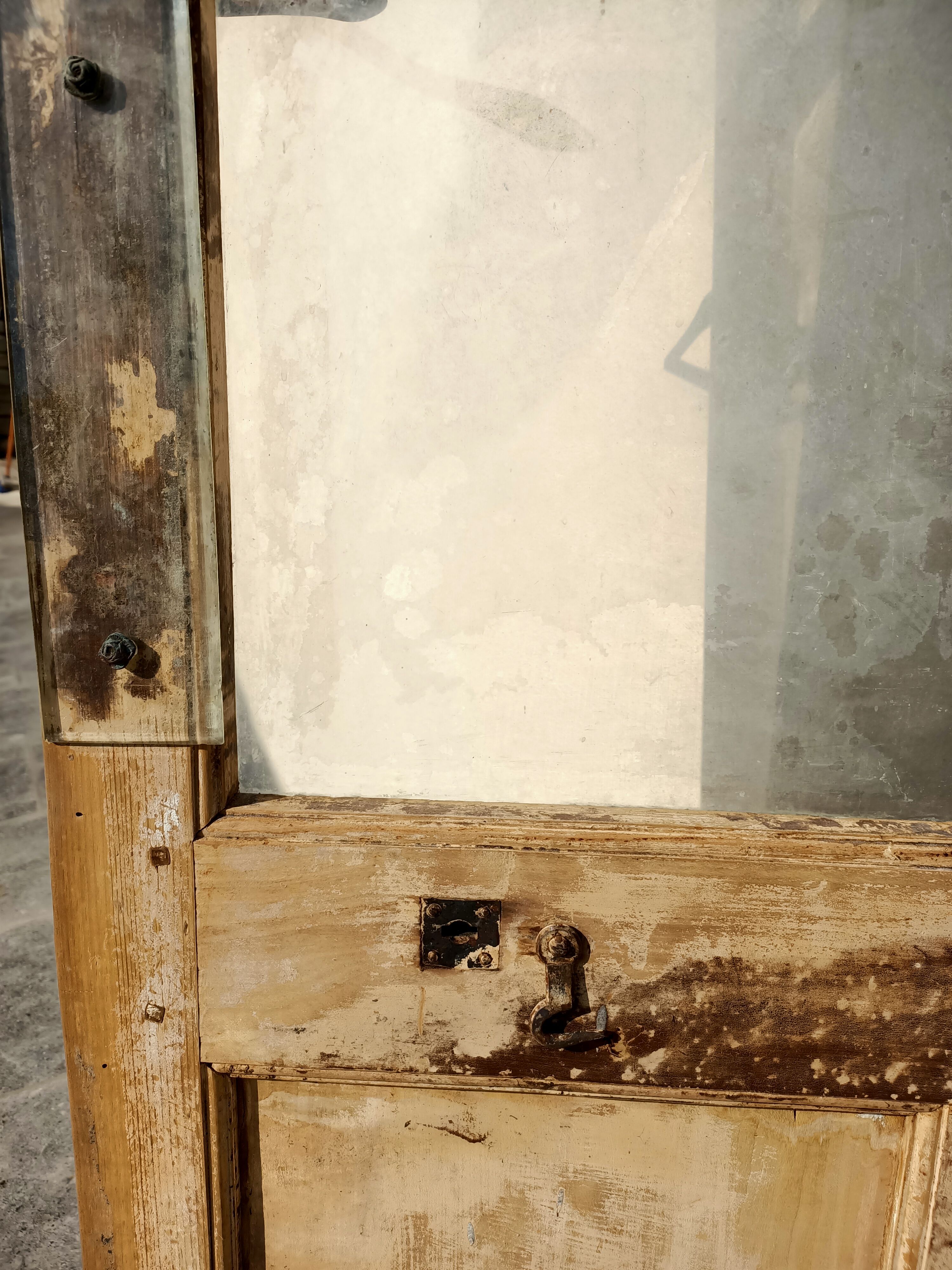 Porte ancienne 6 carreaux 86x243