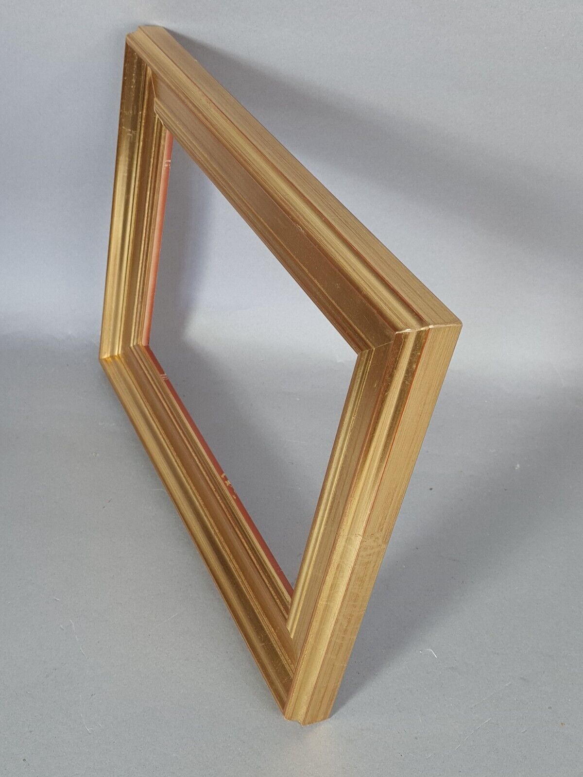 Frame hollow edges gilded wood gold leaf 39x29 cm, foliage 30x20 cm SB