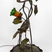 Japanese-style Heron floor lamp, Art Nouveau, France, circa 1900